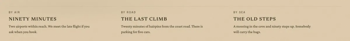 Adventure Trip template — Here section