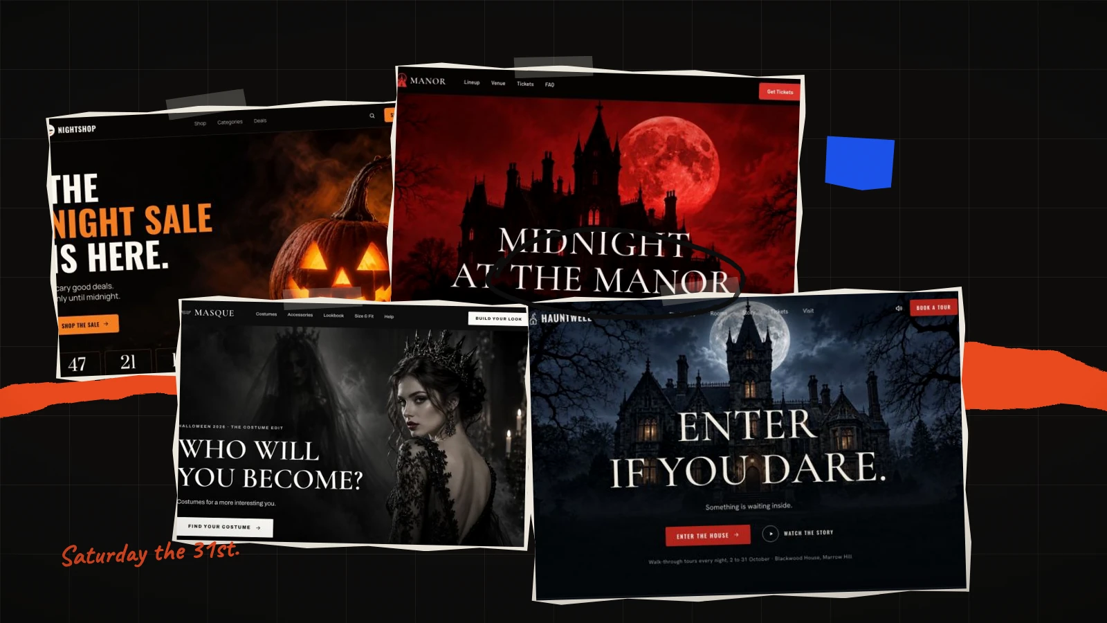Halloween landing page templates for 2026