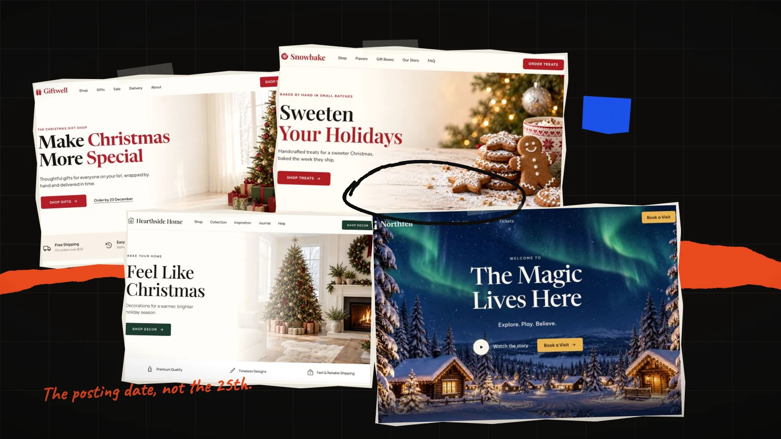 Christmas landing page templates for 2026